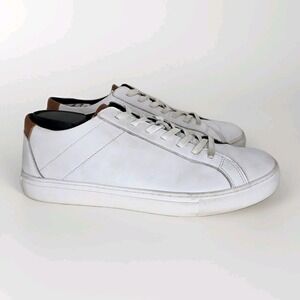 BYLT Basics Everyday Shoes Men's 11.5 White‎ Leather Low Top Minimalist Sneakers